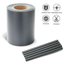 Bandes d'écran de confidentialité en pvc rouleau de film de clôture tapis à double barre tapis à double barre 35m,anthracite
