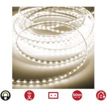 EDM - Bande de led 50m. 60 leds/m 4,2w/m white warm 3.200k ip44 220-240v (utilisation intérieure-extérieure)
