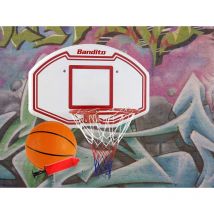 Basketballkorb 'Winner'-Set, inkl. Basketball und Ballpumpe, 91 x 60 cm - Bandito
