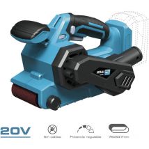 Gürtelschleifer, 20V (ohne Akku und Ladegerät), 14x27,5x17cm Koma Tools Pro Series Akku 08778