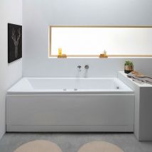Kiamami Valentina - Bañera De Hidromasaje Acrílica Rectangular Adele