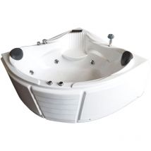Bañera de hidromasaje blanca 150 X 150 cm para 2 personas - Las Vegas