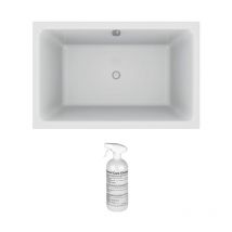 Jacob Delafon - Bañera ducha Cápsula profunda 140 x 90 cm + limpiador