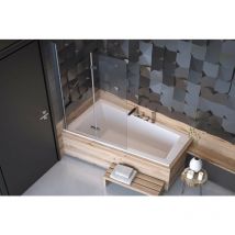 Azura Home Design - Bañera esquinera ultima slim 150/160 cm, ángulo izquierda - Dimensiones: 150 cm