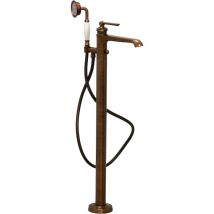 Mamoli - Bañera independiente instalación a suelo modelo retro color cobre Mademoiselle 146500000009 cobre