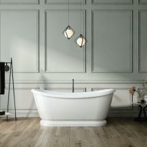 Rogier&mothes - Bañera retro pittsburgh con desagüe y sifón incluido 177 cm