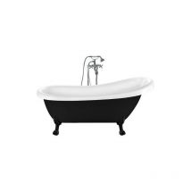 Rogier&mothes - Bañera con patas richmond negra 171 cm patas león negras