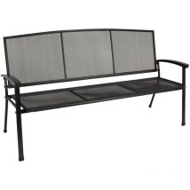 Bank rivo 3-sitzer, Streckmetall eisengrau