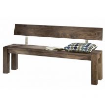Bank Sheesham 160x35x76 grau geölt nature grey 701