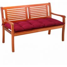 Bankauflage Sitzkissen Polyester Visko-Effekt 110x45cm Sitzpolster Gartenbank Bank Kissen Polster Auflage Rückenkissen Bankkissen Sitzauflage