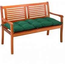 Bankauflage Sitzkissen Polyester Visko-Effekt 110x45cm Sitzpolster Gartenbank Bank Kissen Polster Auflage Rückenkissen Bankkissen Sitzauflage