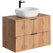 Comad - Mueble lavabo individual 80cm Adriel Madera