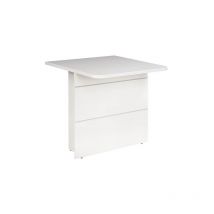 Gautier - Banque d'accueil basse droite pour personne à mobilité réduite l 80 x h 74 cm - Sunday - gris