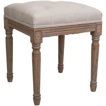 Banqueta de madera marrón 41x41x48