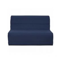 Sans Marque - Banquette bz 140x190 - Tissu bleu marine - melissa