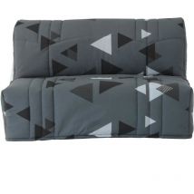 Banquette BZ DREAM - Gris bikini - 2 places - 100% coton - L 145 x P 100 x H 90 cm