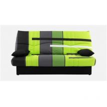 Conforteam - Banquette clic-clac - 3 places – Coton Piste Vert – 190 x 92 x 96 cm – dream