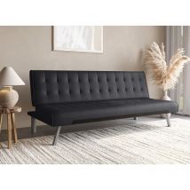Deco In Paris - kedy - Banquette clic-clac capitonné design noir kedy