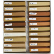 Hartwachs Trendstangen 20 Basisfarben, Holzkitt, Holzwachs, Parkett, Laminat - Bao