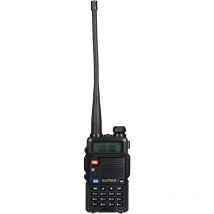 Baofeng BF-UV5R émetteur-récepteur fm double bande émetteur-récepteur portatif 128CH Radio Portable Amateur longue veille noir prise ue