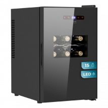 Cecotec - Vinoteca Bolero GrandSommelier 1550 CoolCrystal. Cave à vin pour 15 bouteilles, température réglable from5-18oC, refroidissement