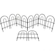 Selections - Bar Bow Top Design Steel Garden Lawn Edging (45cm x 41cm) - 5 Panels