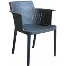 Gardeness - Bar de jardin de chaise en fauteuil Black - Black