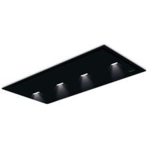 Baraldi - campana gea flat cm. 90X60 – Negra spot light - 800 m3/h