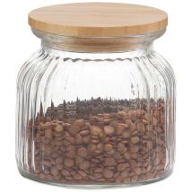 Barattolo da cucina in vetro e bambù 600ml MS72136 Andrea House