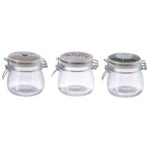 Barattolo in Vetro con Chiusura Ermetica - cm. 11 x h. cm. 12