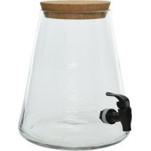 Peragashop - barattolo in vetro con rubinetto 25CM cocktail aperitivi bevande