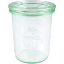 Weck - Barattolo 160 ml (barattolo per conserve di alta qualità con coperchio in vetro per conserve resistente al calore adatto al microonde adatto