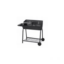 Barbacoa Carb 107X58X94Cm 2 Parrillas C/Rda Acero Ldk Garden