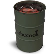 Barbecook - barbecue a carbone 'barrel edson' verde militare, diametro 47,5 cm