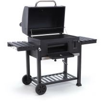 Taddei - Barbecue a Carbone Carbonella con Termometro Camino e Carrello Bison+