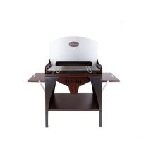 Barbecue a carbone o legna Maxi Rossofuoco 2 piani laterali