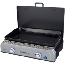 Salone Srl - Campingaz Barbecue a gas Plancha bf lx 6W 67x52x22 cm superficie di cottura in ghisa smaltata con 2 bruciatori Blue Flame Tecnology