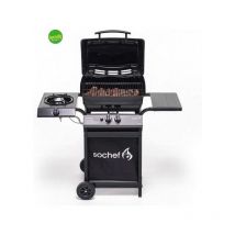 Sochef - Barbecue a Gas Piùpepito Pietra Lavica e Fuoco Laterale