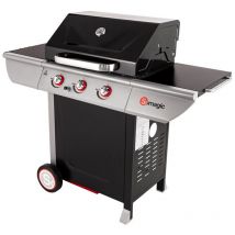 Somagic - Barbecue à gaz avec chariot 3 brûleurs Manhattan 300S