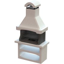 Barbecue In Calcestruzzo Allegerito E Parafiama Modello Salamanca Disponibile In Colore Nero E Grigio Cemento
