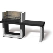Barbecue in muratura Porto New – 160 cm x 51,5 cm x 97 cm – Griglia cromata 67 cm x 40 cm – Sarom