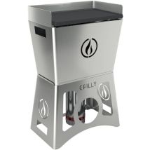 Barbecue A Pellet Grilly Inox Con Piastra In Ghisa