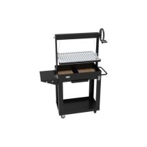Barbecue Santa Maria a carbone e legna – 113x45x147 cm – 41x72,5 cm – 47 kg – Nero