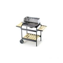 Campingaz - barbecue en bois charbon et charbon de bois 60-40 vert / x fornacella bbq 58x38 cm