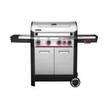 Hamson - Barbecue au gaz en inox 4 brûleurs Mercury