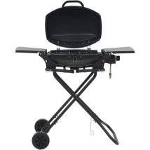 Torana - Barbecue au gaz portatif avec zone de cuisson Noir