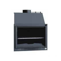 Fm Calefaccion - Barbecue bbq focolare aperto senza porta a legna 70 cm - Portacenere estraibile