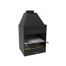 Fm Calefaccion - Barbecue bbq grande formato da 60 cm a carbonella e legna