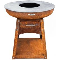 Barbecue brasero en acier Zelos Hauteur 71 cm Diamètre 62 cm