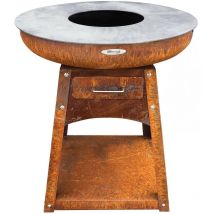 Barbecue brasero en acier Zelos Hauteur 87 cm Diamètre 102 cm